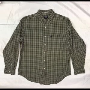 Ralph Lauren Jeans Co Med Long Sleeve Green Plaid